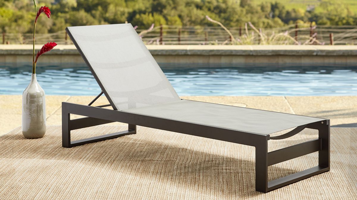 Portside Aluminum Outdoor Chaise Lounge West Elm