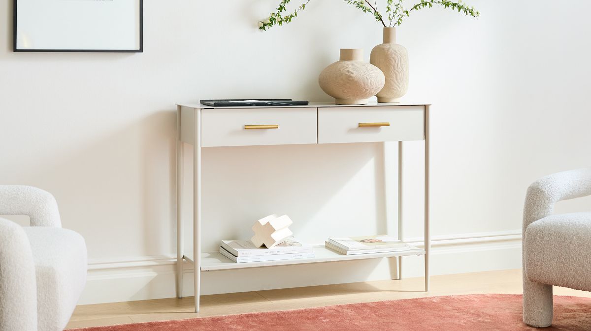 West elm console sale table