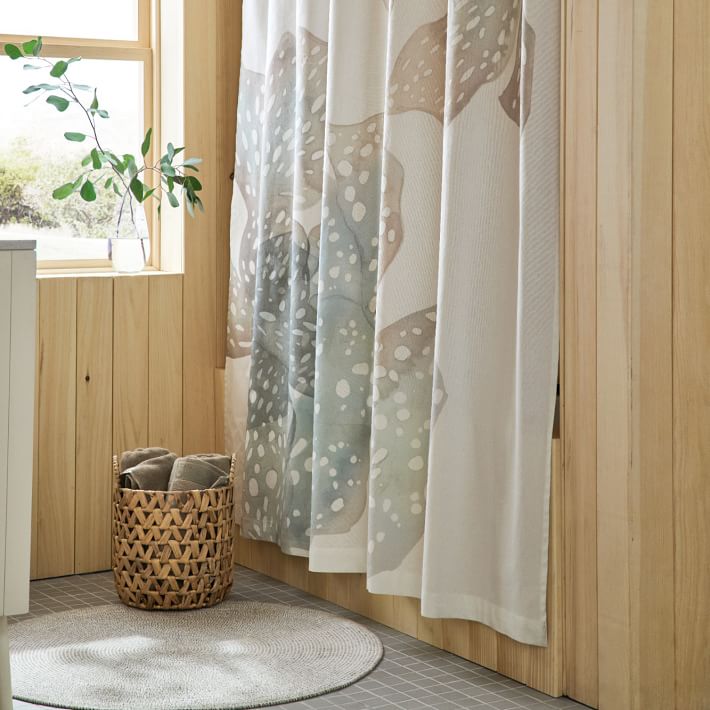 Coral shower curtain hotsell
