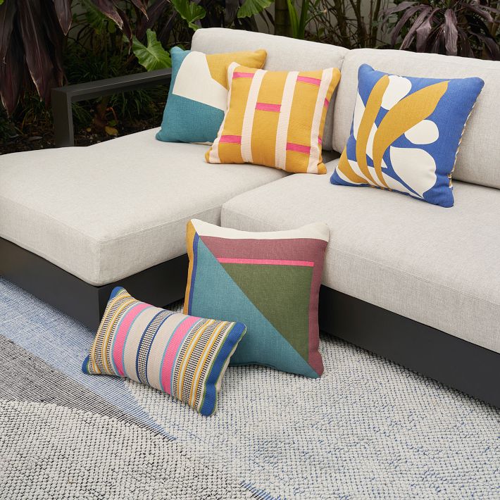 Modern Botanical Indoor Outdoor Pillow West Elm