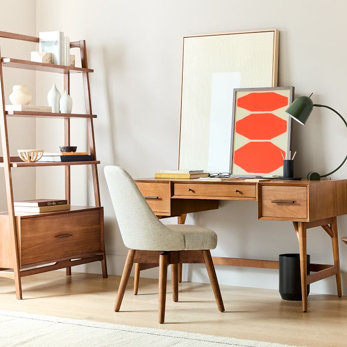 West elm mid century desk used discount