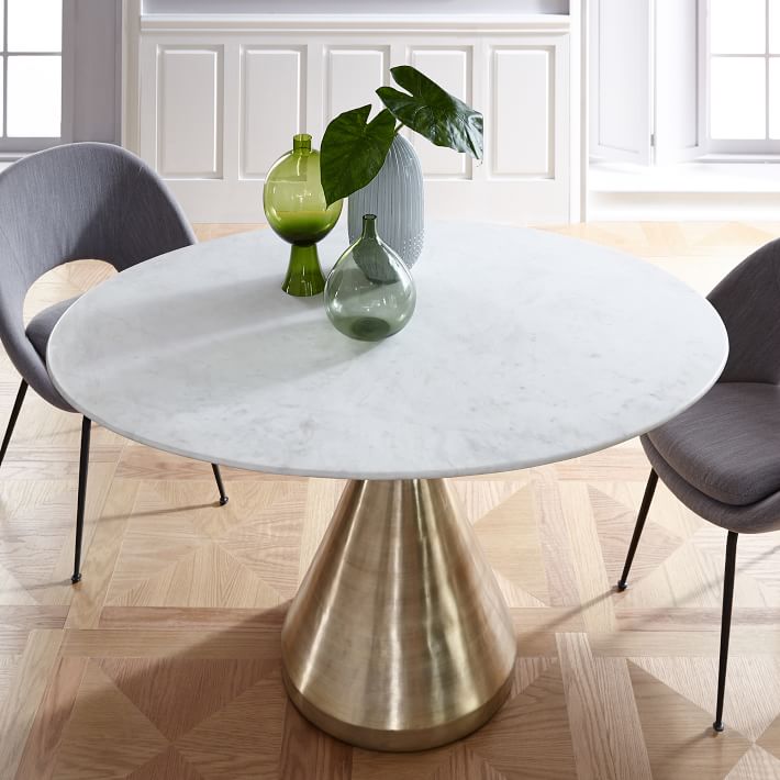 West elm pedestal dining table discount