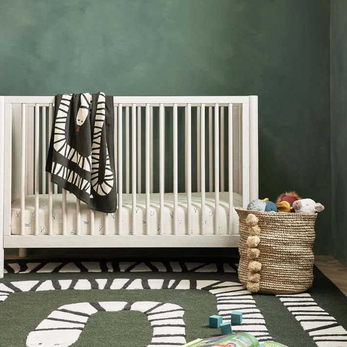 Snake Jacquard Baby Blanket West Elm