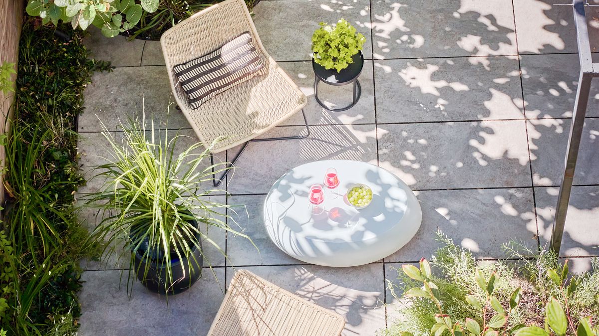 Pebble Indoor Outdoor Oval Coffee Table Modern Outdoor Furniture West Elm