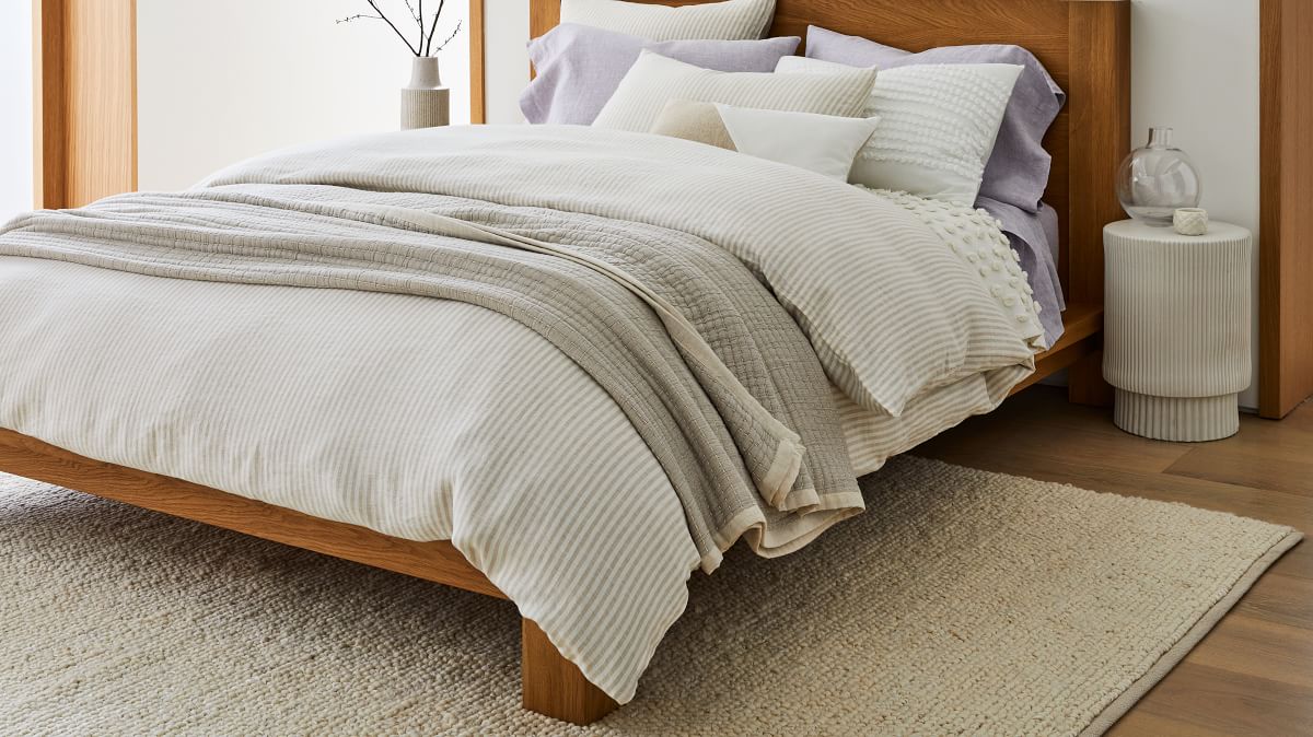 Quince + European Linen Duvet Cover Set