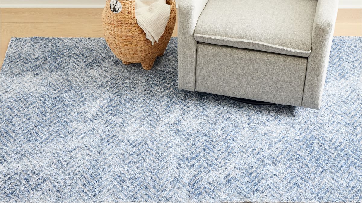 west elm 大判ラグ Kids Washable Zig Zag Rug | West Elm