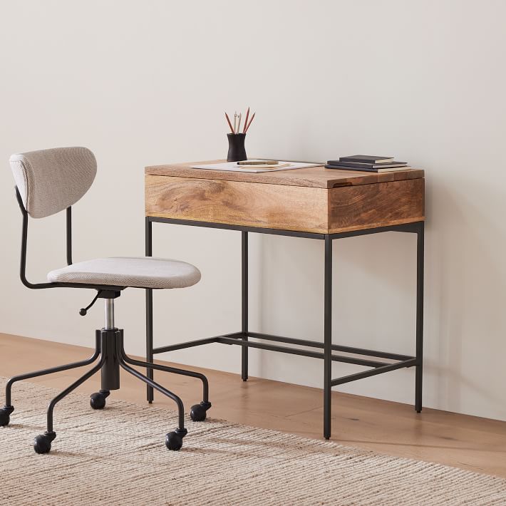 Industrial Adjustable Height Desk West Elm