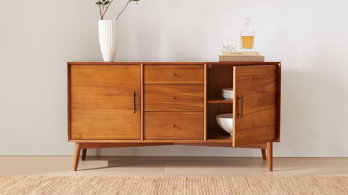 West elm credenza buffet discount
