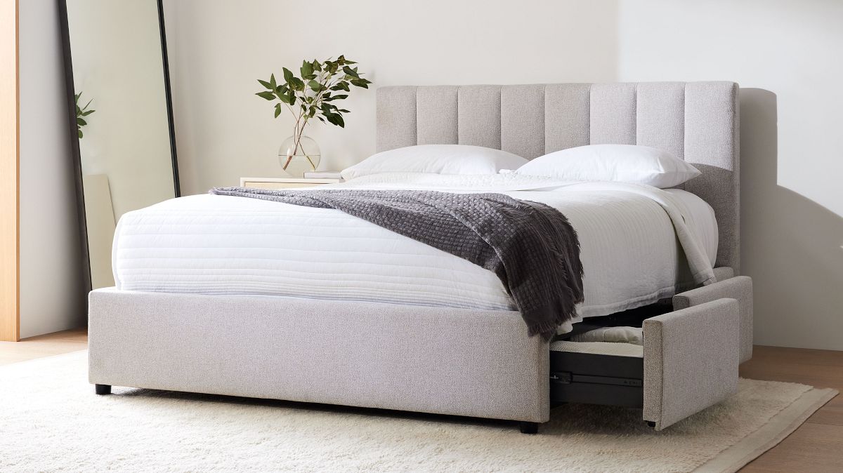 Emmett Channeled Side Storage Bed | West Elm