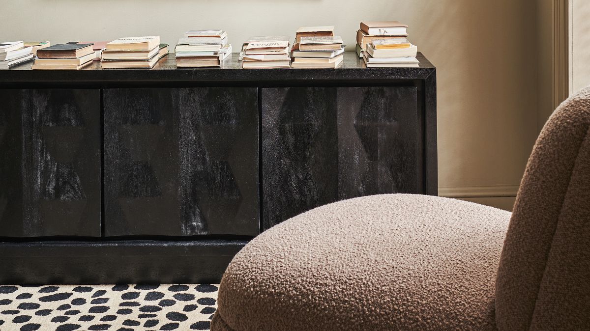 Carved Pattern Media Console (60"–80")