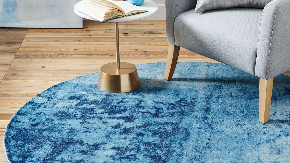 Distressed Rococo Wool Rug | West Elm