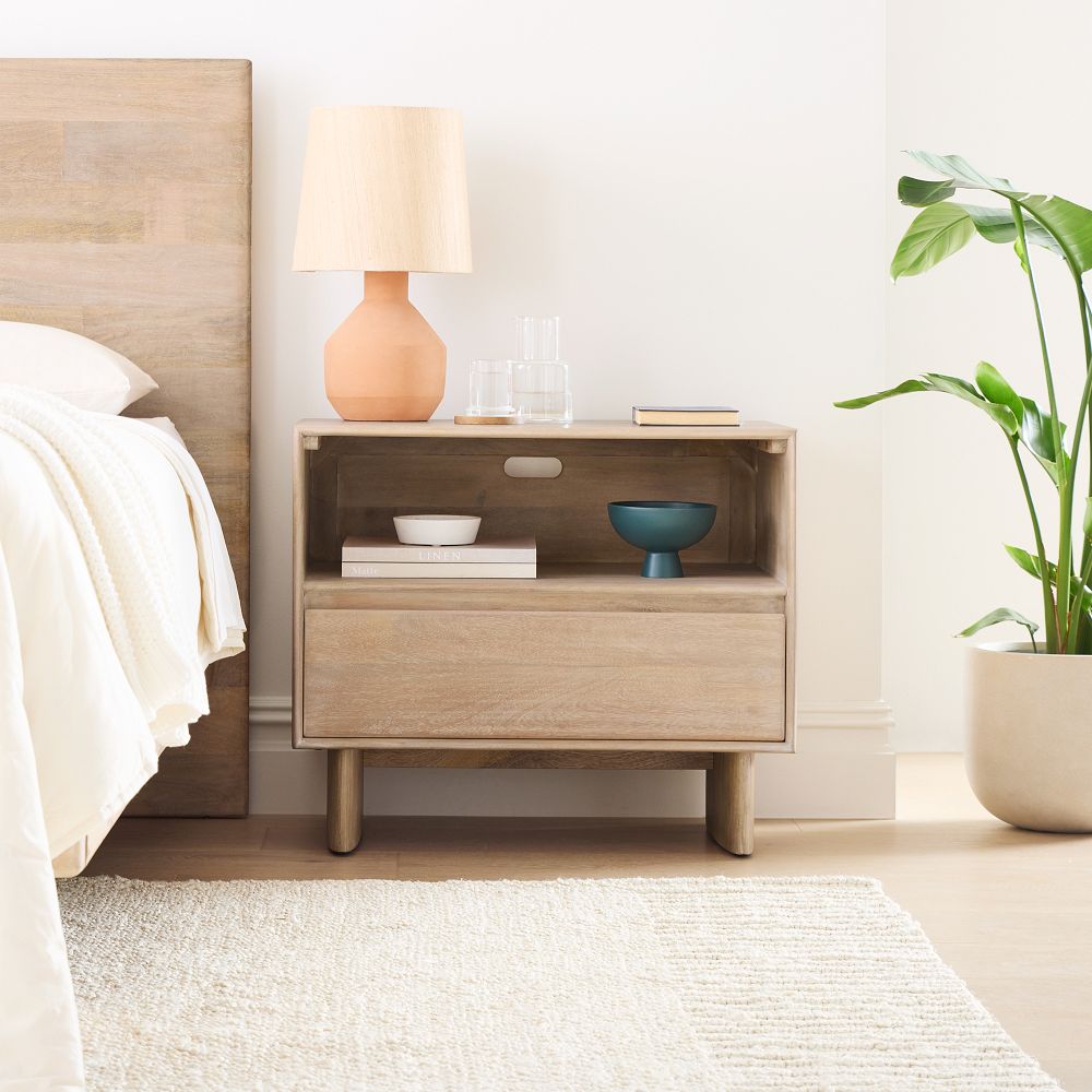 Anton Solid Wood Nightstand (28")