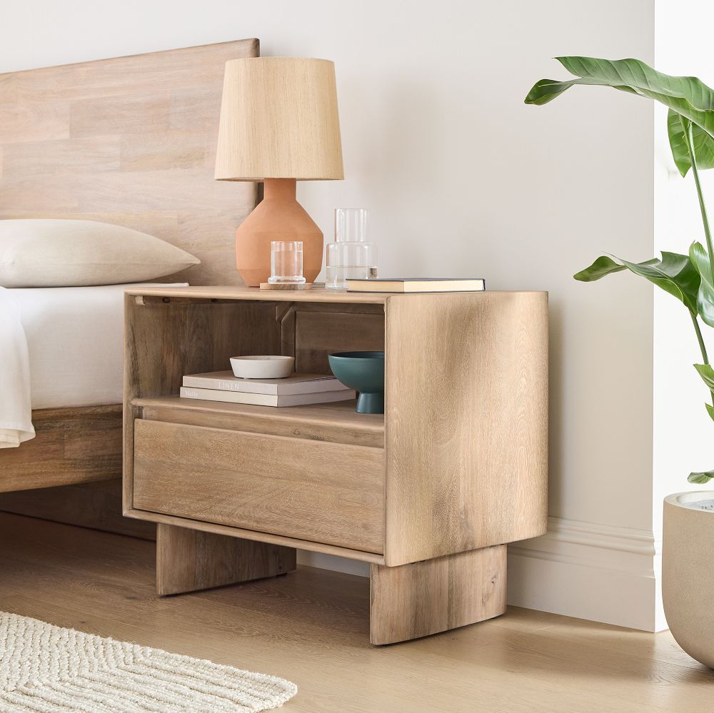 Anton Solid Wood Nightstand (28")