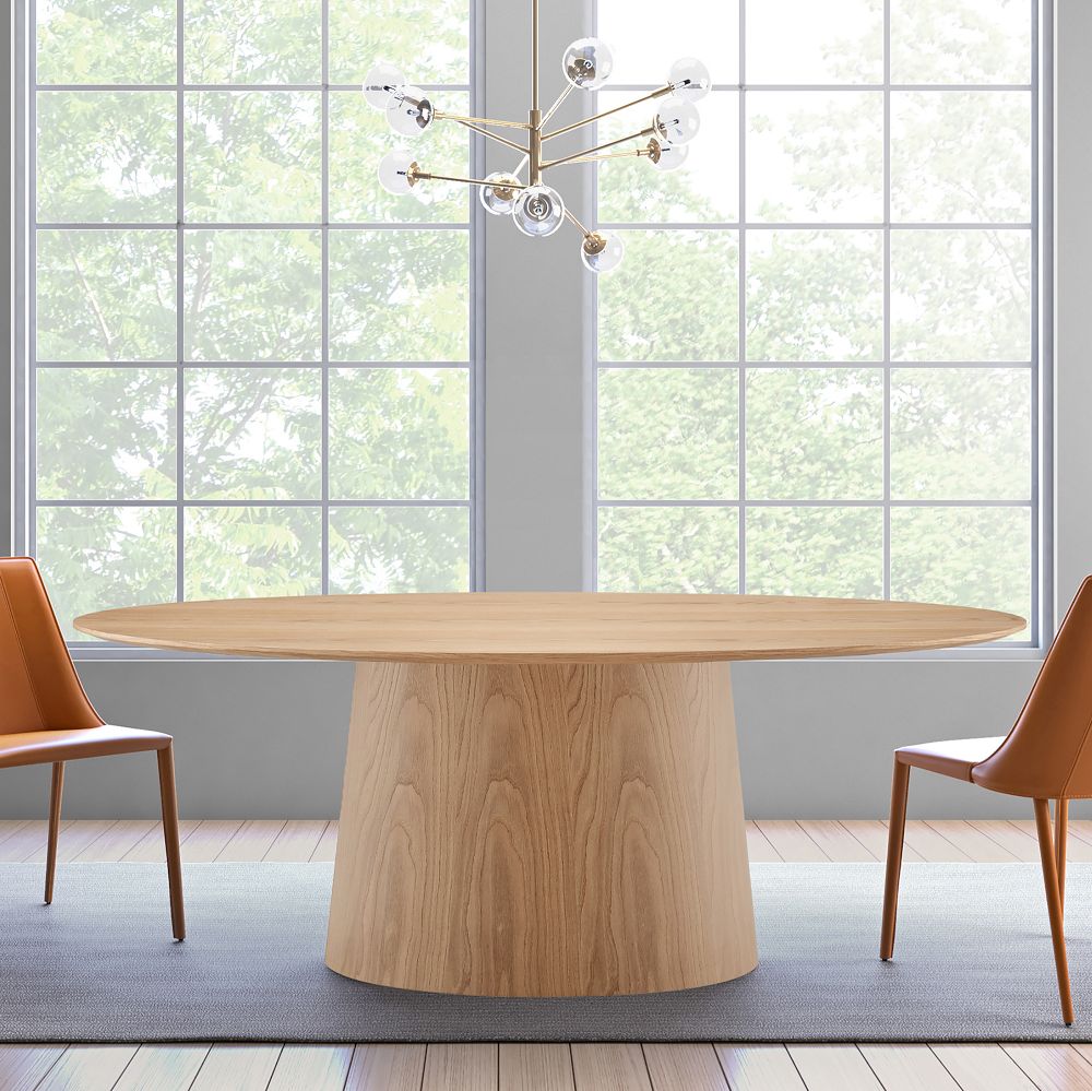 Oval Plinth Dining Table (79")