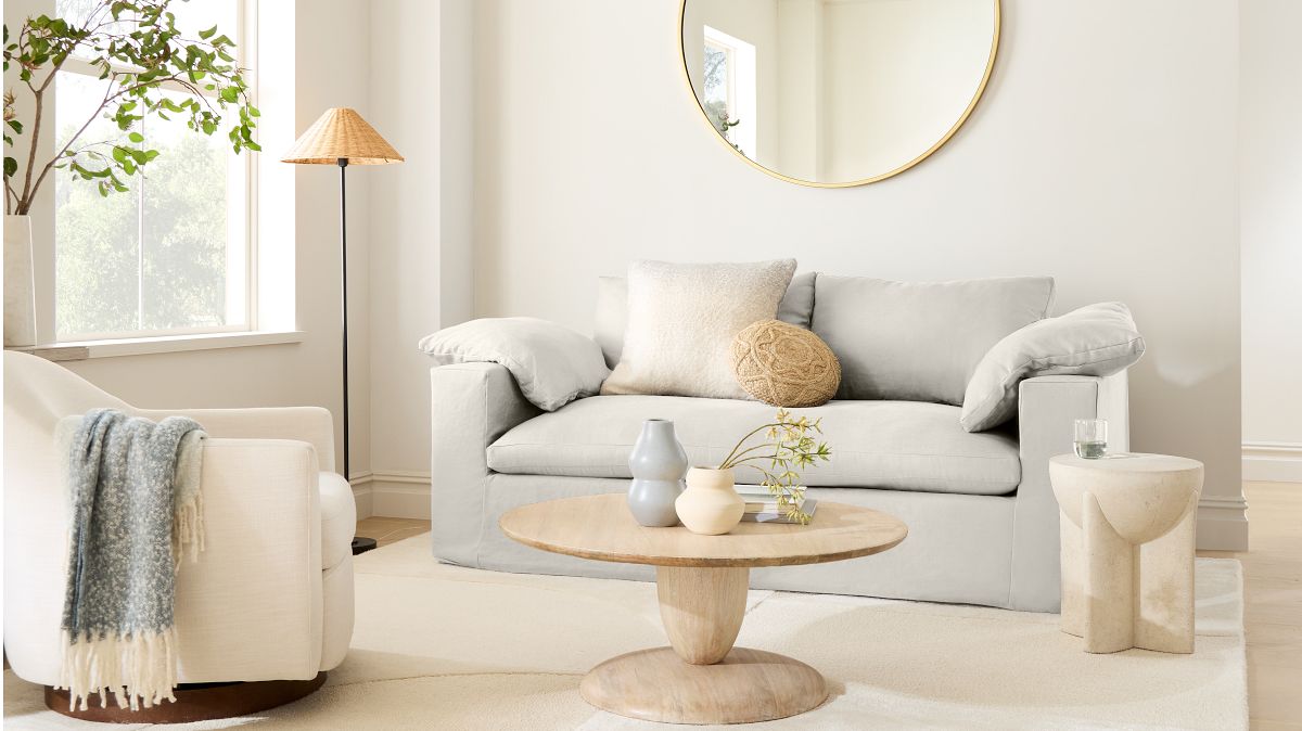Harmony Modular Skirted Slipcover Sofa (82"–92")