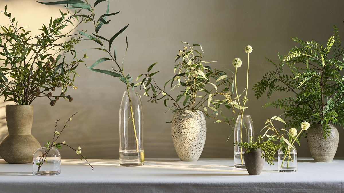 Faux Long Leaf Eucalyptus Branch