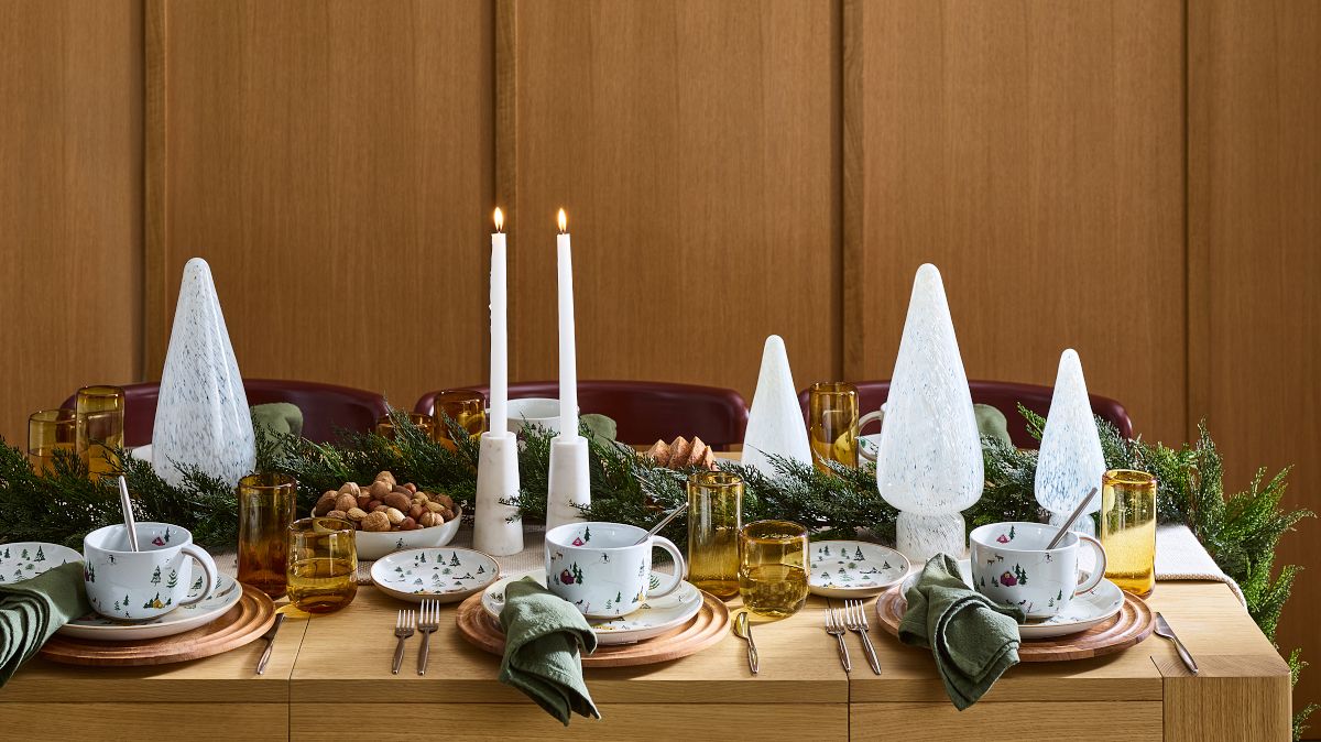 St. Jude Holiday Skier Dinner Plates Set | West Elm