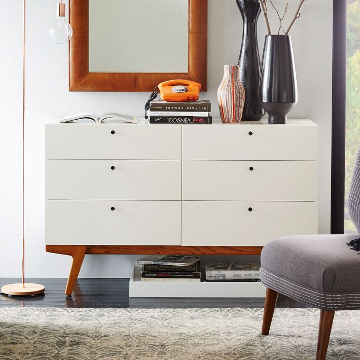 Modern 6-Drawer Dresser (54") | West Elm