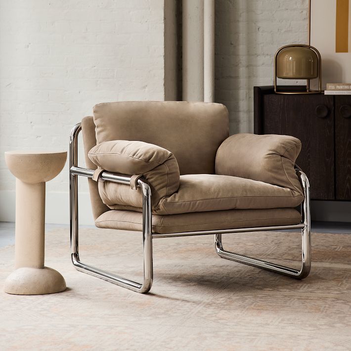 West Elm チェア Desmond Leather Chair - Modern Comfort & Style | West Elm