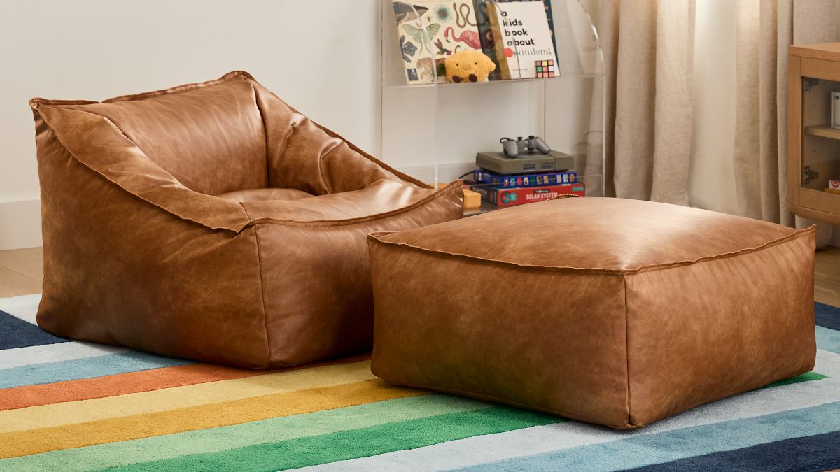 West Elm Modern Lounger Ottoman