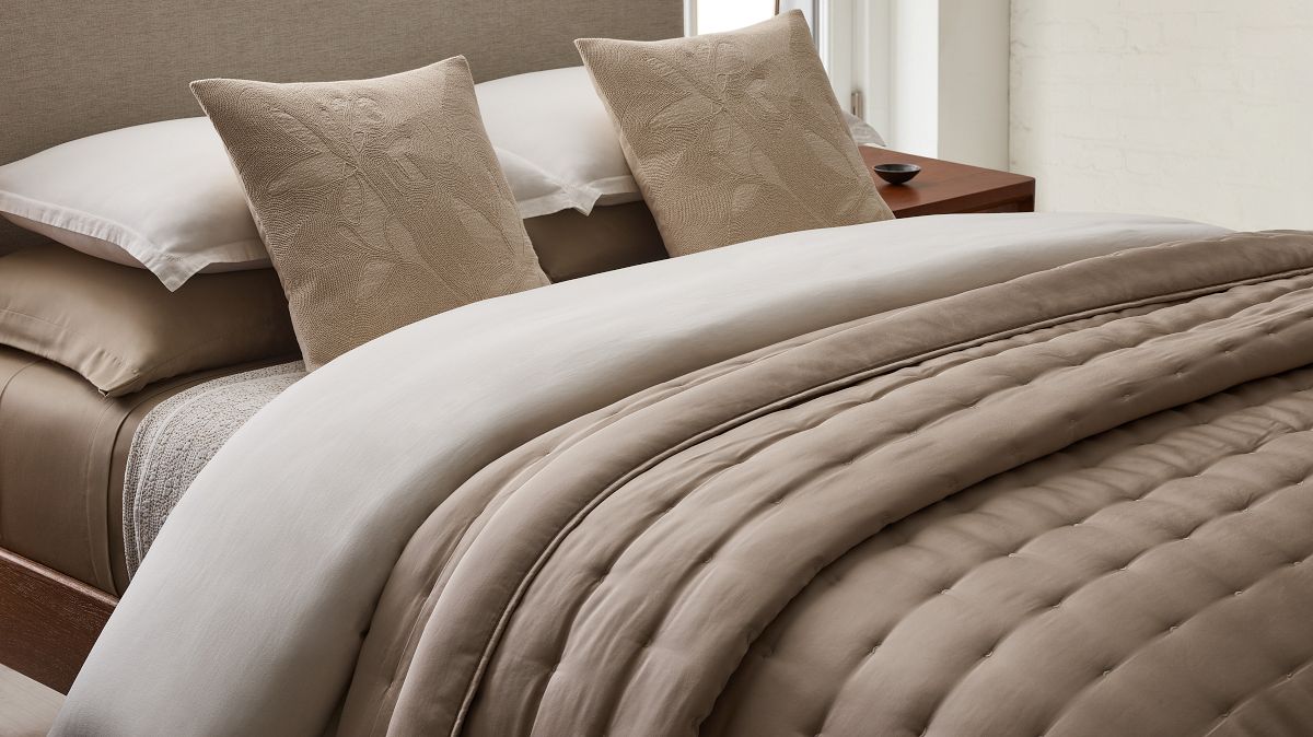 Silky TENCEL™ Crescent Stitch Quilt & Shams | West Elm