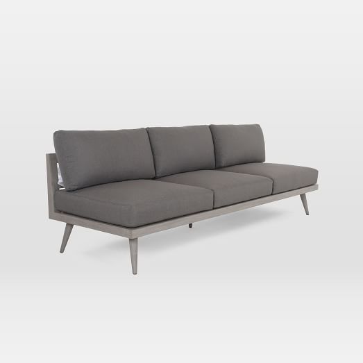 Teak Wood Frame Outdoor Sofa 90