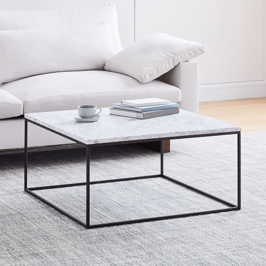 Streamline Square Coffee Table Marble Streamline Square Coffee Table Marble