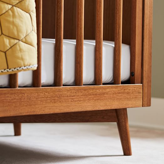 mid century mini crib