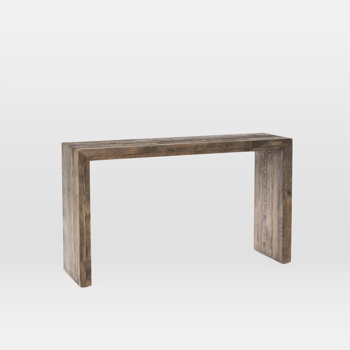 cabin decor reclaimed wood console table