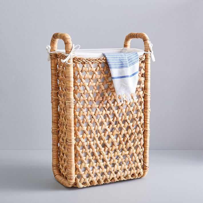 narrow clothes hamper