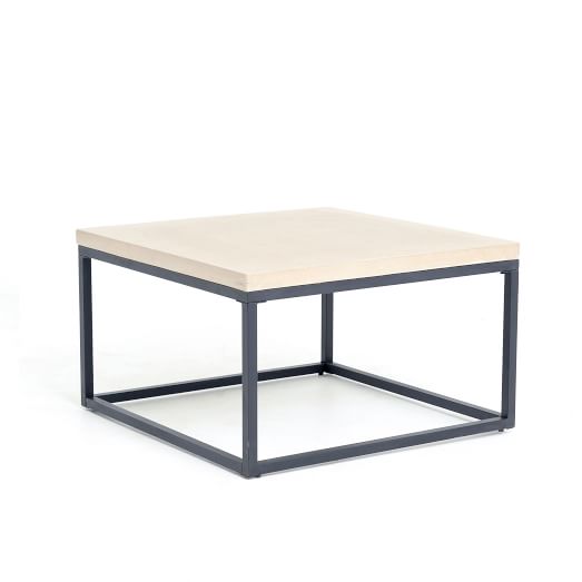 Slab Box Frame Outdoor Coffee Table Square