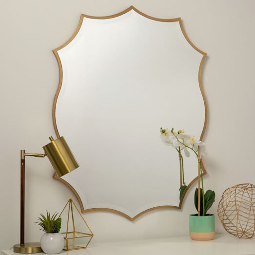 Scalloped Modern Edge Mirror