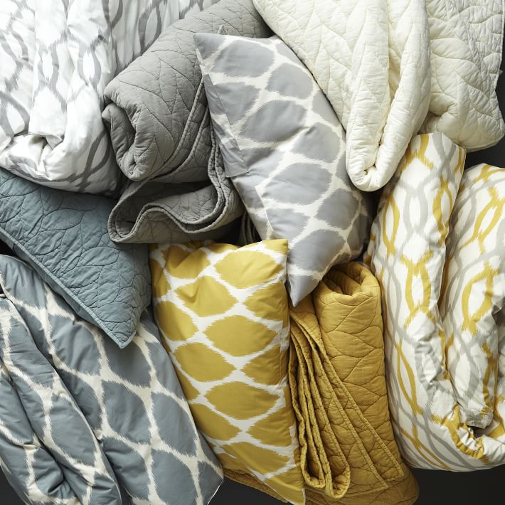 Braided Standard Shams Horseradish West Elm