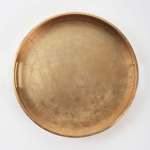 silver circular tray