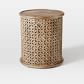 Carved Wood Side Table | West Elm