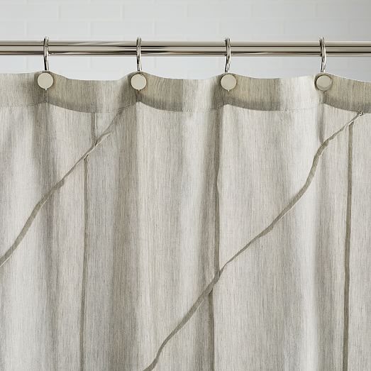 pleated shower curtain