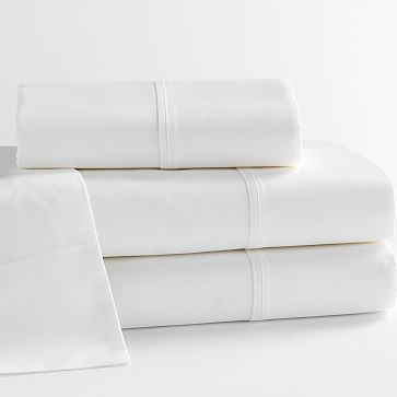 Pottery Barn Classic Twin X Long Sheet Set GRAY GREY 100/% Organic Cotton 400tc