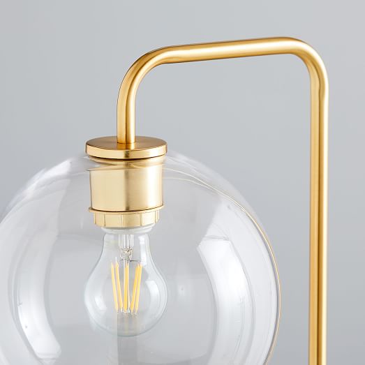 Sculptural Gl Globe Floor Lamp Clear Sculptural Gl Globe Floor Lamp Clear