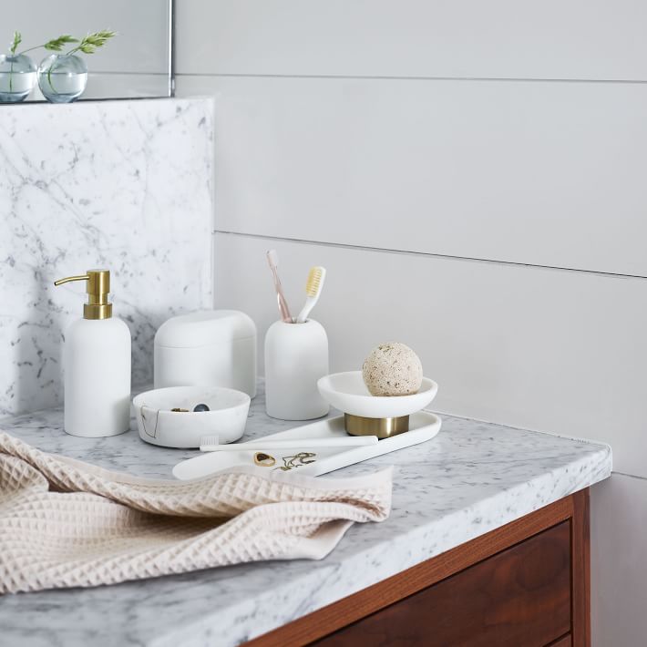 Modern Resin Stone Bathroom Accessories West Elm
