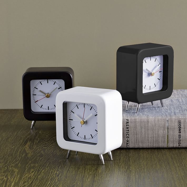 Colored Metal Footed Clock West Elm