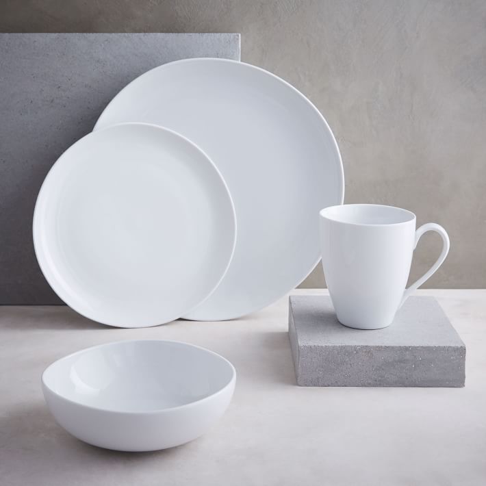 Organic Shaped Porcelain Dinnerware Set 