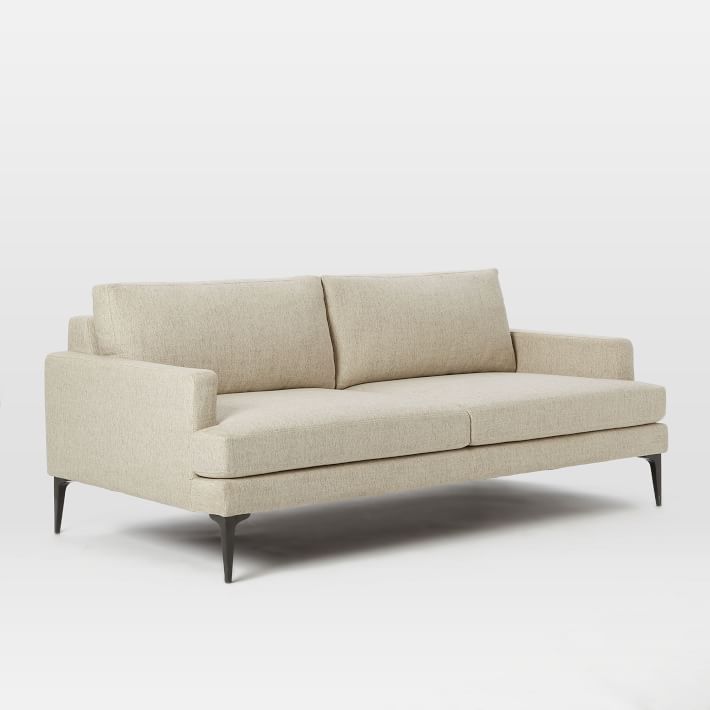 Andes 76.5" Sofa, Twill, Stone
