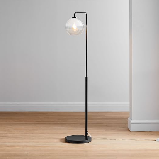 Sculptural Gl Globe Floor Lamp Metallic Ombre Sculptural Gl Globe Floor Lamp