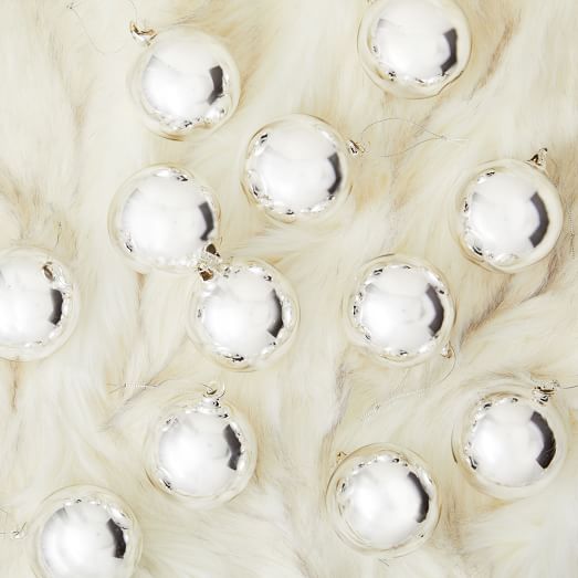 silver ball ornaments