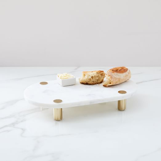 Marble & Brass Cake Stand | West Elm