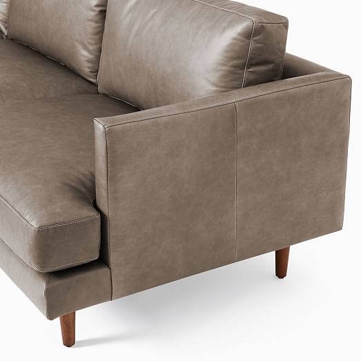Haven Loft Leather 3 Piece L Shaped Sectional