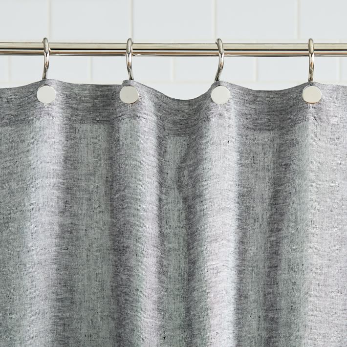 Belgian Flax Linen Shower Curtain West Elm
