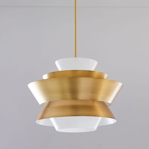 Tiered Metal Shade Pendant - Tiered Pendant Light Shade Tiered Metal Shade Pendant - Tiered Pendant Light Shade