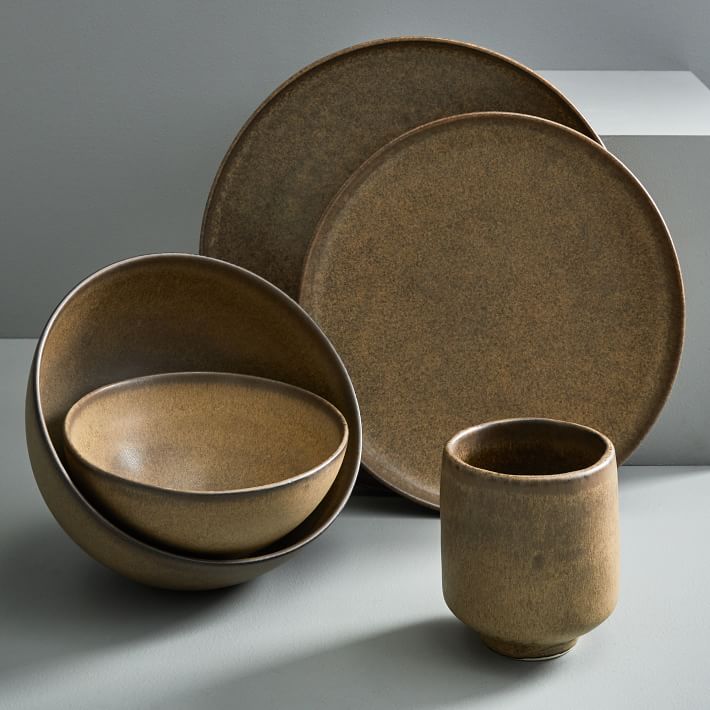 Download Kanto Matte Glaze Dinnerware - Warm Sand | West Elm Yellowimages Mockups