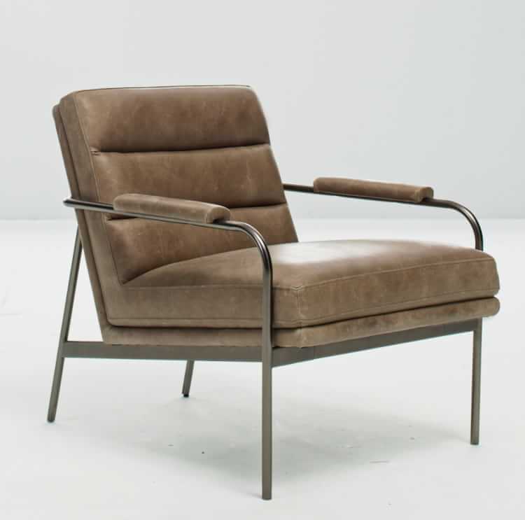 Camden Leather Chair - West Elm Metal Frame Leather Chair Camden Leather Chair - West Elm Metal Frame Leather Chair
